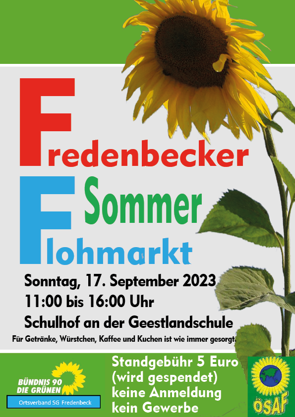 Nachholtermin Fredenbecker-Sommer-Flohmarkt