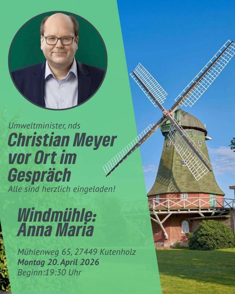 Umweltminister Christian Meyer kommt nach Mulsum